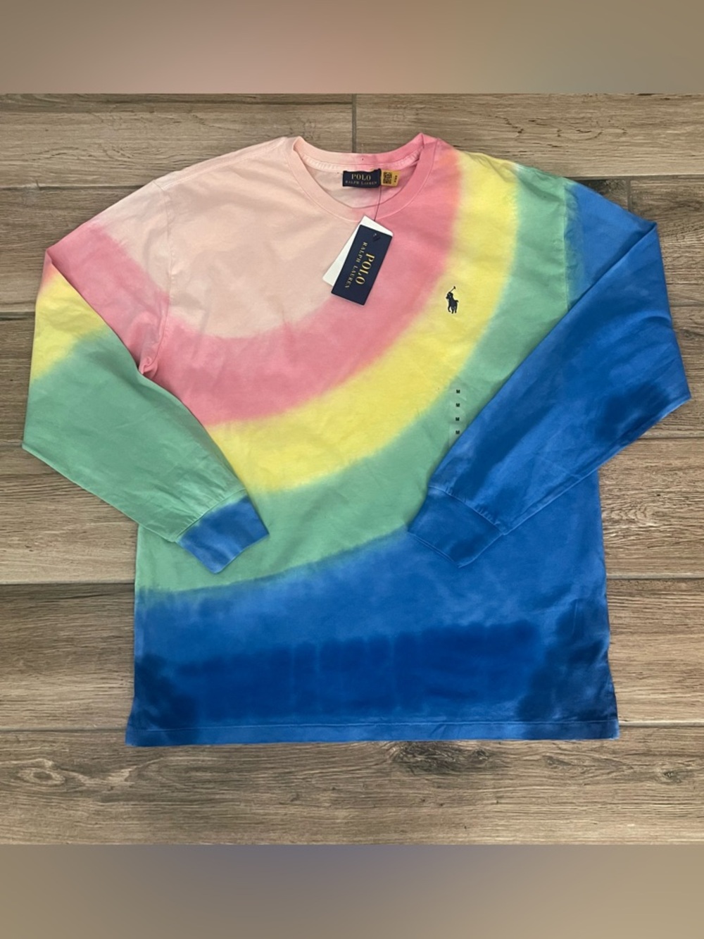 Polo Ralph Lauren Crewneck Tie-Dye Long Sleeve Tee